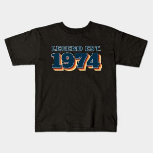 Legend Established 1974 Kids T-Shirt